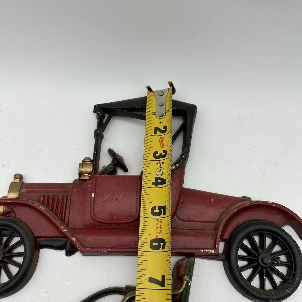 LOT OF 3 Vintage Sexton Cast Metal Plaques Wall Hangers Antique Model Cars